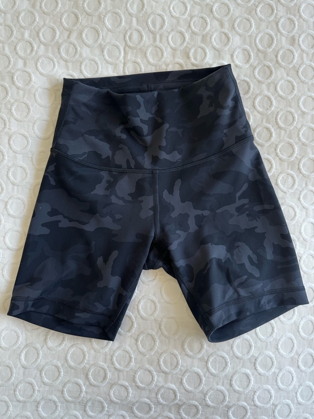lululemon athletica High-Rise Black Camouflage Bike Shorts